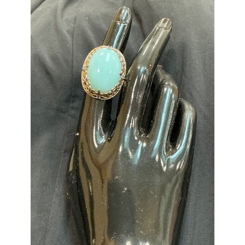 Michael Valitutti Statement Ring 7.5 Blue Gemstone 925 Silver Filigree Butterfly